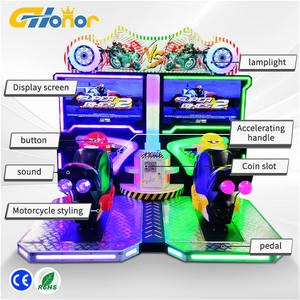 Machine d'arcade de jeu vidéo de course <span class=keywords><strong>moto</strong></span> FF <span class=keywords><strong>Moto</strong></span> Racing Indoor Machine Twins, simulateur de conduite Super <span class=keywords><strong>Bike</strong></span> 2 Speed Motor Racing <span class=keywords><strong>Game</strong></span> Machine 600W 400KG - Product Image 4