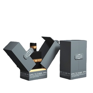 Luxury Paper Cardboard Packaging Black Cosmetic Gift Boxes Set with foam for Perfume