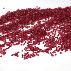 Pierre précieuse rouge de haute qualité, forme cabochon plate ronde, rubis naturel de 1,5 mm pour la fabrication de bijoux - Product Image 4