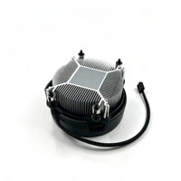 Refroidisseur de processeur AMD Wraith 65W TDP 4 broches PWM à roulement hydraulique, faible bruit, dissipateur thermique en aluminium pour processeur de bureau AMD AM4 AM5