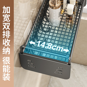 Étagère murale de rangement rectangulaire gris bronze pour cuisine, support suspendu pour condiments et épices, sans perçage requis, directement de l'usine - Product Image 4