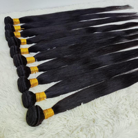 Letsfly Fournisseurs de cheveux humains, mèches de cheveux vierges brésiliens naturels lisses avec fermeture, cadeau gratuit 3 pièces de fermeture en dentelle