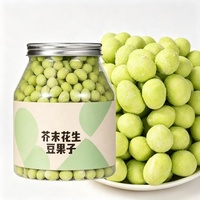 Sunnuts Chinesische Gebackene Wasabi-Erdnüsse mit Senfgeschmack, Japanischer Art, Überzogen, 500g