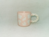 Tasses en céramique personnalisées pour café, lait et thé, imprimées à la sérigraphie, empilables, avec poignée en corde créative, fabrication en céramique