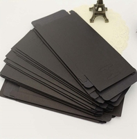Cajas de papel negro impresas con logotipo personalizado Embalaje con ventana transparente Caja de caja de teléfono celular al por menor Embalaje
