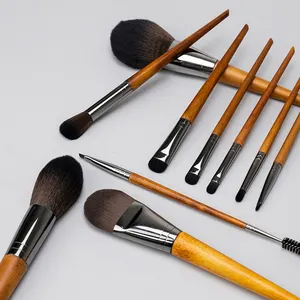 Manufacturer custom logo luxury makeup brush ever beauty bling makeup brush set with bag