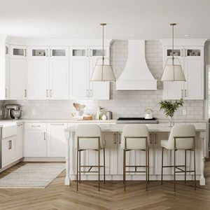 Armoire modulaire personnalisée Armoire de cuisine au design moderne Meuble de cuisine domestique Armoire de cuisine shaker blanche - Product Image 5