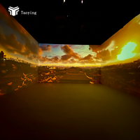 Projecteur interactif 3D Premium 360 °   Théâtre immersif mural à courbe AR en dôme circulaire