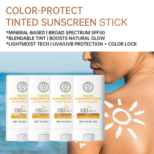 Stick Solare Colorato Leggero Opaco con <span class=keywords><strong>Protezione</strong></span> UV Minerale all'Ossido di Zinco Idratante SPF <span class=keywords><strong>50</strong></span> per Pelle Nera Secca - Product Image 2