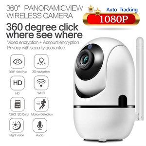 <span class=keywords><strong>2MP</strong></span> Suniseepro 360 grados vigilancia interior hogar inteligente bebé cámaras 1080P HD seguridad inalámbrica Mini Wifi PT Cámara - Product Image 2
