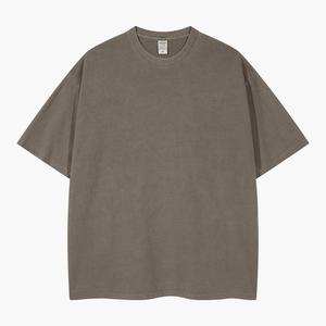 Acid Wash T Shirt Streetwear Hip Hop 100% Cotton t Shirts With logo Customize Oversized Vintage T-shirt Custom Men - Product Image 1