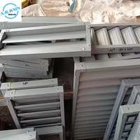 Fenêtre à persiennes en alliage d'aluminium de couleur personnalisée, grille de ventilation étanche