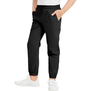 Pull On Stretch <b>School</b> Uniform Pant Jogger Pants For Toddler To Youth Boys And Girls Unisex Knit Spandex Polyester - Product Image 1