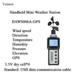 Station météo portable à main HAWS006A-GPS Température (-20 +60C) Humidité Capteurs de pression Vitesse du vent 0,8 m/s - Product Image 3