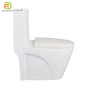 WC monobloc à double chasse pour hôtel, à poser au sol, en céramique, modèle très vendu - Product Image 2