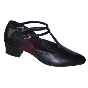 <span class=keywords><strong>Chaussures</strong></span> <span class=keywords><strong>de</strong></span> claquettes professionnelles pour femmes Evkoodance, nouvelle arrivée, <span class=keywords><strong>talon</strong></span> bas <span class=keywords><strong>de</strong></span> 3,0 cm, cuir souple noir avec semelle en daim - Product Image 1