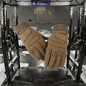 Gants tactiques de sécurité unisexes de haute qualité en polyester coupe-vent, isolés thermiquement, demi-doigts, antidérapants, pour le ski, la chasse en plein air - Product Image 3