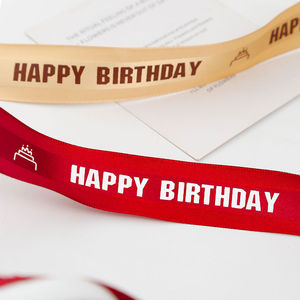 Nine-Colored Ribbon Happy Birthday Printed Ribbon 9F249 Reusable Cake Decorating Supplies Birthday Party Decor - Product Image 4