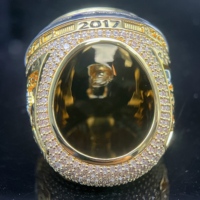 Bagues de championnat tendance plaquées or FH personnalisées avec incrustation de moissanite pour le baseball, le basketball, le football et le softball, unisexe pour jeunes