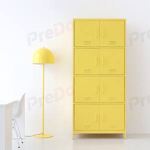Mueble Metálico Moderno para Sala de Estar con 2 Cajones y 2 Compartimentos, Armario de Almacenamiento que Ahorra Espacio para el Hogar, Oficina o Entrada - Product Image 1