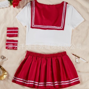 Commerce extérieur de lingerie sexy grande taille européenne et américaine, jupe plissée séduisante style uniforme scolaire, pure et élégante. - Product Image 5