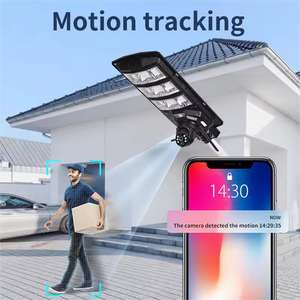 <span class=keywords><strong>Omsen</strong></span> todo en uno integrado al aire libre 300W Cámara Solar Luz de calle con 4G Cctv 300W lámpara de Monitor de iluminación para patio de vivienda - Product Image 4