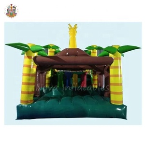 Jeu d'obstacles en forêt gonflable Course d'obstacles gonflable Bounce House Jeu gonflable de course d'obstacles pour enfants et adultes - Product Image 4