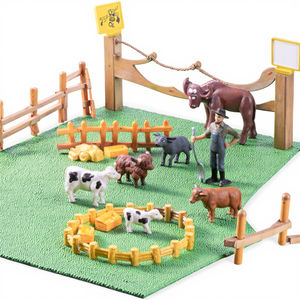 Figuras <span class=keywords><strong>de</strong></span> Animales <span class=keywords><strong>de</strong></span> Granja al <span class=keywords><strong>por</strong></span> Mayor, Miniaturas para Casa <span class=keywords><strong>de</strong></span> Muñecas, Vaca, Yak, Plástico PVC, Estatuas Realistas, Miniaturas 3D para Jardín, Juguetes para Niños - Product Image 1