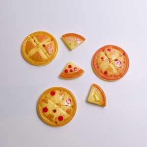 100 Piezas de Lindas Simulaciones de Pizza, Juguetes para Casa de Muñecas, Modelos en Miniatura, Adornos de Comida en Miniatura, Decoración, Accesorios de Resina para Manualidades, Regalo para Niños - Product Image 2