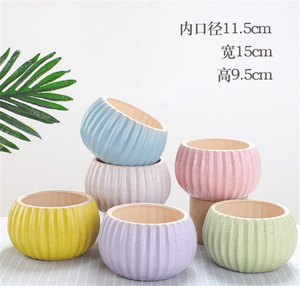 Liquidation de vente directe des fabricants succulentes prix spécial personnalité créative <span class=keywords><strong>pot</strong></span> de pouce simple <span class=keywords><strong>pot</strong></span> en céramique d'argile fraîche - Product Image 3