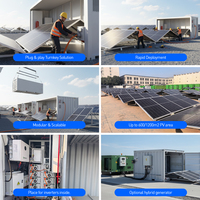 Système de conteneur de panneaux solaires monocristallins pliables MPPT 100kW-200kW à retour sur investissement élevé – Solution d'énergie renouvelable rentable pour