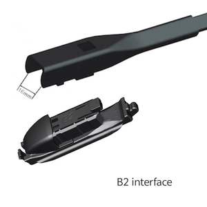 Spazzole tergicristallo multifunzione senza telaio con interfaccia B2, nuove, per sostituzione/riparazione, ricambi per parabrezza auto Audi Volkswagen <span class=keywords><strong>Alfa</strong></span> <span class=keywords><strong>Romeo</strong></span> - Product Image 5