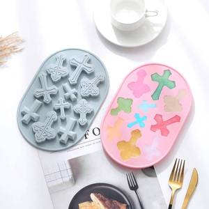 ซิลิโคนรูปทรงกากบาทสำหรับทำขนม, เยลลี่, ช็อกโกแลต, ตกแต่งเค้ก DIY, สร้อยเรซิ่น และแม่พิมพ์น้ำแข็ง - Product Image 3