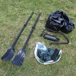 Bateau pneumatique en caoutchouc 230x130 cm, kayak 3 places avec pagaies, radeau de pêche unisexe - Product Image 3