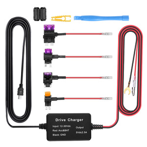 Cable reductor de voltaje 5V 2.5A para cámara de salpicadero, de 12V/24V a 5V, cable de alimentación para detección de radar GPS, suministro transfronterizo L186 - Product Image 1