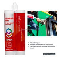 Mastic adhésif uréthane excellente résistance au vieillissement 2 composants pour la composition de connexion d'angle de fenêtre en aluminium-plastique