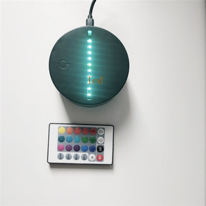 3D Led Lamp Base Luminous Night Light USB Remote Control 16 Colors <strong>Change</strong> Fixture Replacement <strong>Table</strong> Lamp Bases - Product Image 3