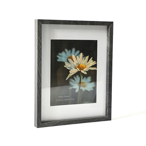 Bán Hot handmade tùy chỉnh kích thước A1,A2,A3,A4,A5,4x6,5x7,6x8,8x10,11x14,12x16,16x20 Đen MDF gỗ hình ảnh khung ảnh với matboard - Product Image 2