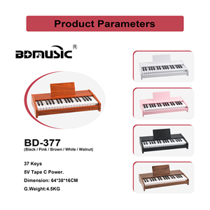 Instruments <span class=keywords><strong>de</strong></span> <span class=keywords><strong>musique</strong></span> en <span class=keywords><strong>bois</strong></span> BD MUSIC, orgue électrique à 37 touches, piano numérique, clavier électronique <span class=keywords><strong>pour</strong></span> enfants - Product Image 3