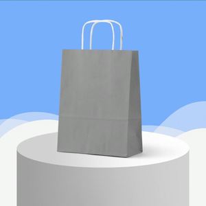Bolsas de Compra Planas Personalizables de Papel Kraft Marrón Reciclable y Ecológico de Fábrica LH para Supermercado - Product Image 4