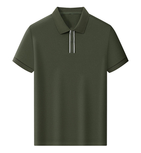 Mode conception personnalisée évacuation de la sueur à manches courtes polos de golf hommes décontracté affaires 100% coton uniformes de travail - Product Image 5