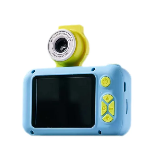 Minicámara HD de 2 pulgadas para niños, juegos educativos, cámara Digital con rotación de 180 lentes, 1000mAh