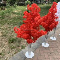 A-252 Arbre de fleurs de cerisier artificiel en soie, blanc, centre de table pour mariage, Saint-Valentin, Nouvel An, très vendu