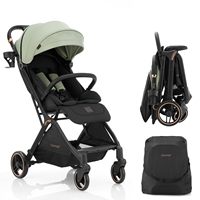 Poussette de voyage pour bébé avec logo personnalisé OEM, légère, en aluminium, pliable, avec sac de rangement, certifiée EN1888