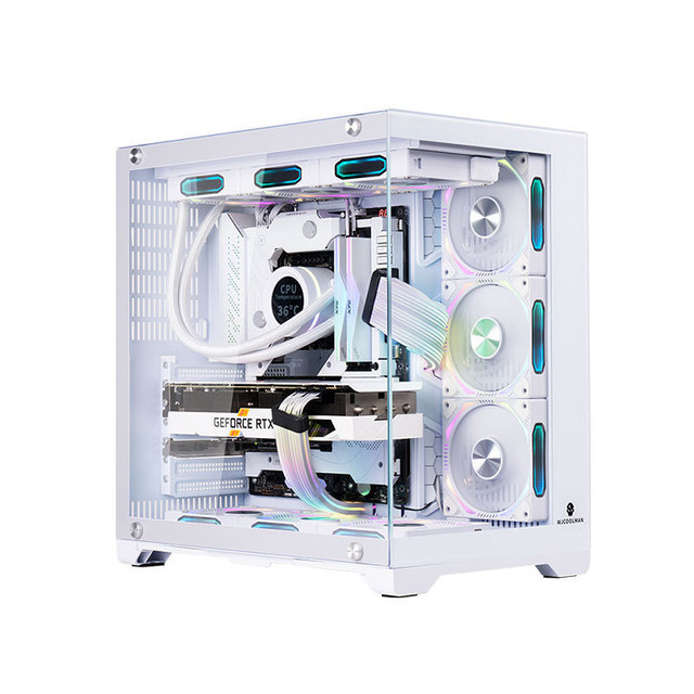 Lone Warrior PRO Mid Tower ATX Steel Case with Panoramic Side Transparent Design USB Front Ports Fish Tank Style in Stock