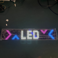 1696 5V USB APP contrôlé Flexible affichage numérique voiture Led grand diable yeux Mart Pixel écran souple LED matrice panneau lumineux