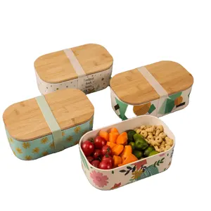 Oem Bamboo Fiber Lunch Box Or Storage Bra Free Dishwasher Safe Rpet Kids Children Lunchbox