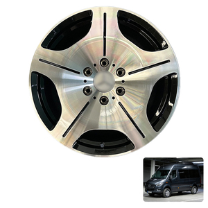 Jantes en alliage noir brillant pour fourgonnette, 18 et 19 pouces, 6 trous 6x130, jantes personnalisées pour Mercedes Sprinter W906 W907, pièces de mise à niveau pour camping-car - Product Image 1
