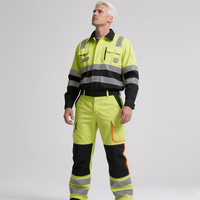 Ensemble de vêtements de travail personnalisés Veste industrielle pantalon uniforme Costume de travailleur Atelier de circulation en usine Ingénieur mécanicien Vêtements de travail d'ensemble