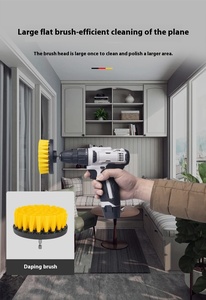 Ensemble de 3 brosses de perçage en <span class=keywords><strong>plastique</strong></span> comprenant 3 brosses de nettoyage compatibles avec la plupart des mandrins de perçage sans fil - Product Image 3